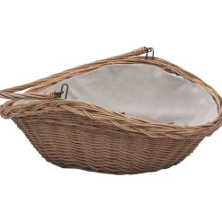 Polttopuukori kahvalla, 57x46,5x52cm, Brown Willow