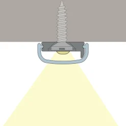 Profiili LED-nauhalle Hide-a-lite Art Slim, 2m, musta