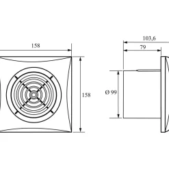 Puhallin Thermex Silent 100 CHZ Visual