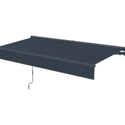 Puolikasettimarkiisi Lykke, 2,95x2,5 m, moottoroitu, tummanharmaa