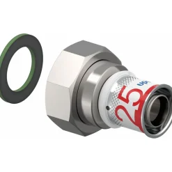 Puristusliitin Uponor S-Press Plus 25-G1 1/4"SN pyörivällä mutterilla