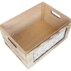 Puulaatikko Home4You KASEKE 36x26x18 cm, luonnonväri, beige
