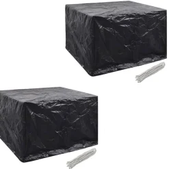 Puutarhahuonekalujen suojat 2 kpl, 8 purjerengasta, 113x113 cm