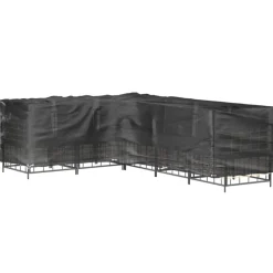 Puutarhakalustesuoja L-muoto 18 purjerengasta 285x220x80 cm