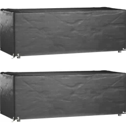 Puutarhakalustesuojat 2 kpl 8 purjerengasta 192x82x65 cm