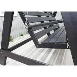Puutarhakeinu katoksella Baltic Garden Pelle 165cm musta