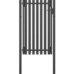 Puutarhan aitaportti, teräs 1x2.25m, antrasiitti