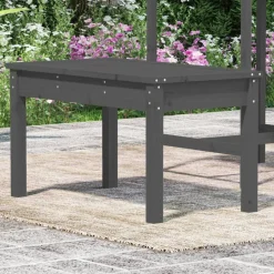 Puutarhapenkki harmaa 80x44x45 cm, mänty