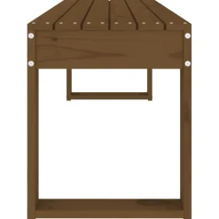 Puutarhapenkki hunajanruskea 110x38x45 cm, mänty