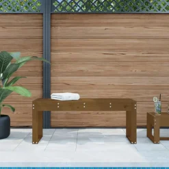 Puutarhapenkki hunajanruskea 110x38x45 cm, mänty