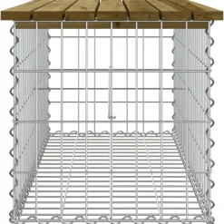 Puutarhapenkki kivikorilla 103x44x42 cm kyllästetty mänty