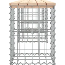 Puutarhapenkki kivikorilla 203x31x42 cm, mänty