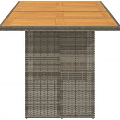 Puutarhapöytä polyrottinki, 190x80x75 cm, eri pöytälevymateriaalit ja värit (33233)