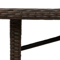 Puutarhapöytä polyrottinki, 190x80x75 cm, eri pöytälevymateriaalit ja värit (33233)