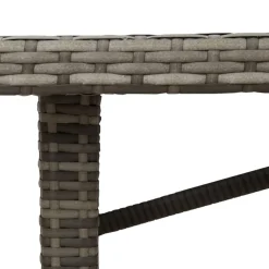 Puutarhapöytä polyrottinki, 190x80x75 cm, eri pöytälevymateriaalit ja värit (33233)