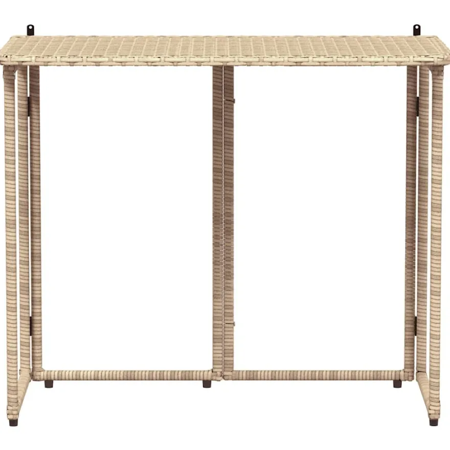 Puutarhapöytä taitettava, 90x51x75 cm polyrottinki, eri värejä (44742)