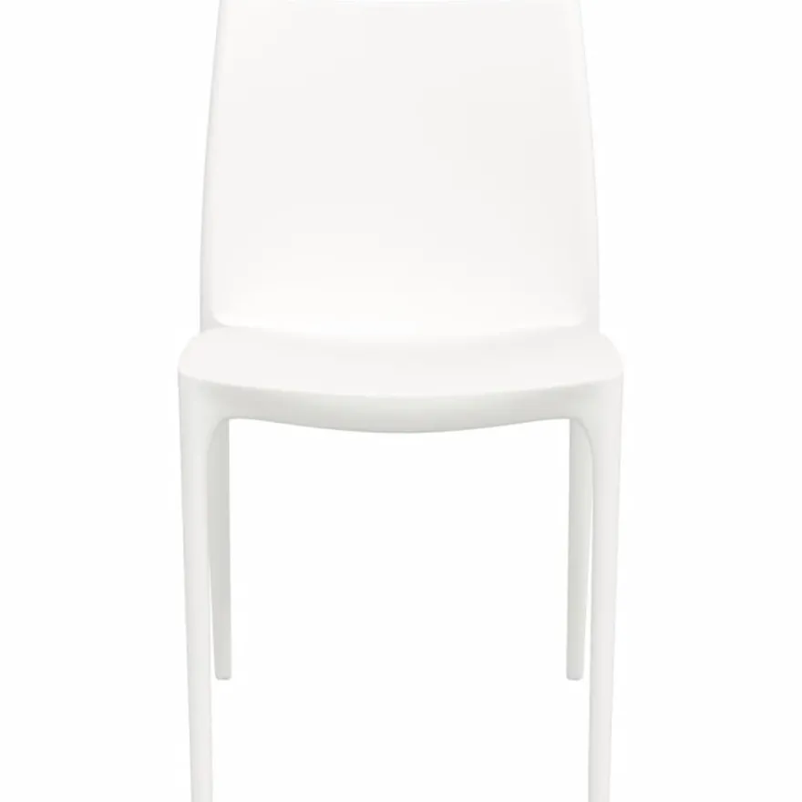 Puutarhatuolit 2 kpl valkoinen 50x46x80 cm polypropeeni
