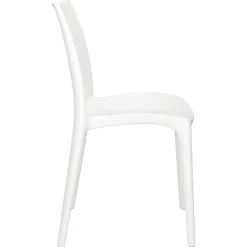Puutarhatuolit 2 kpl valkoinen 50x46x80 cm polypropeeni