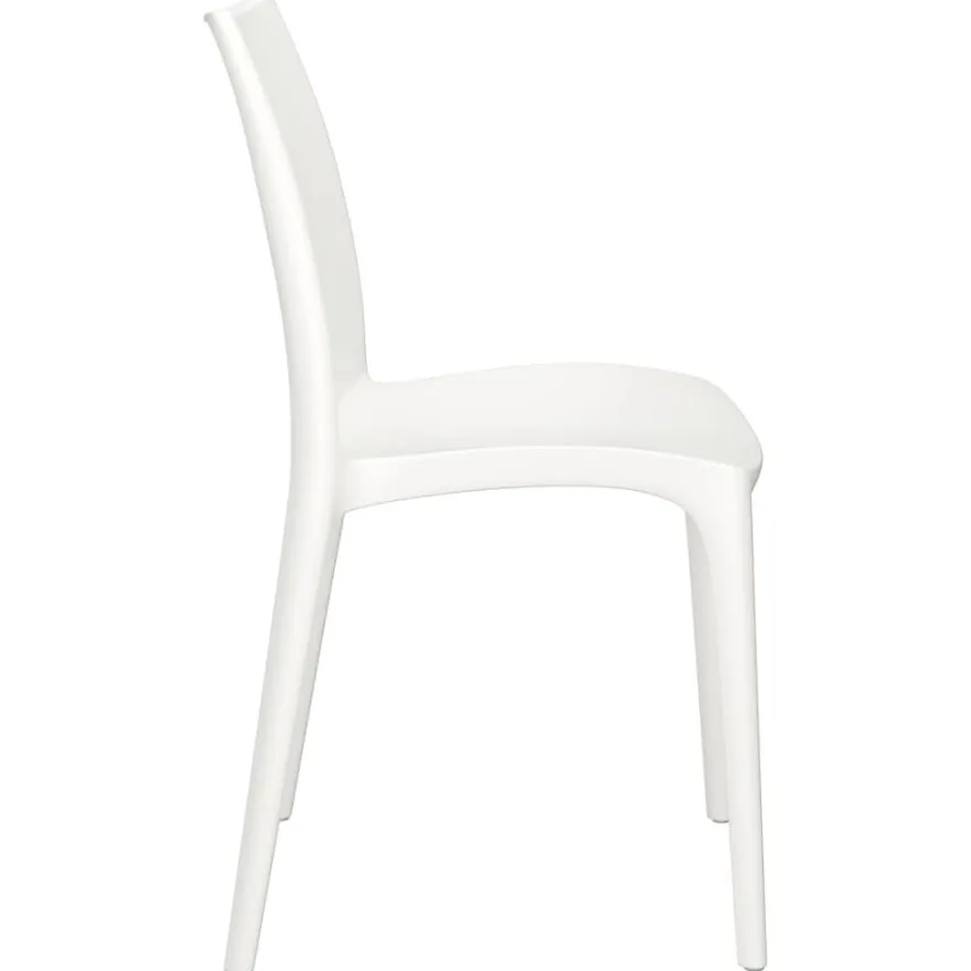 Puutarhatuolit 2 kpl valkoinen 50x46x80 cm polypropeeni