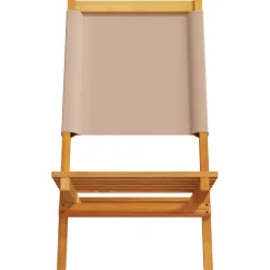 Puutarhatuolit, täysi akasiapuu ja kangas, eri värejä ja pakkauskokoja (33696)