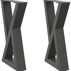Pöydän jalat, teräs, eri kokoja ja värejä (42489)