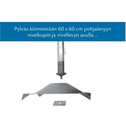 Pylväslaituri Savorak Oloneuvos Tupla, 8.8m, irto-osina