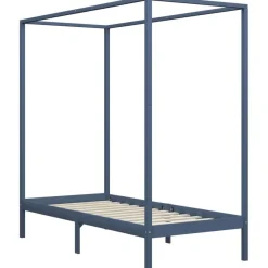 Pylvässänky harmaa täysi mänty 90x200 cm