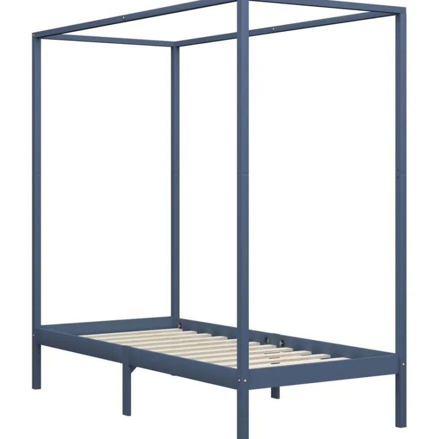 Pylvässänky harmaa täysi mänty 90x200 cm