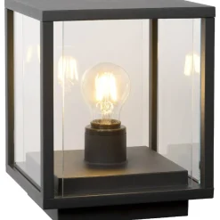 Pylväsvalaisin Lucide Claire, 20x20x24.5cm, 15W, himmennettävä, antrasiitti