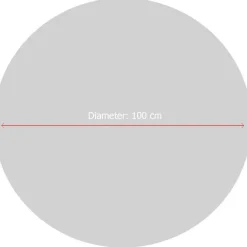 Pyöreä lastenhuoneen matto Linento Koala, Ø100cm, harmaa