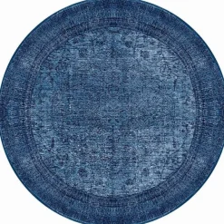 Pyöreä matto Linento Dorian Chenille Ø150cm sininen
