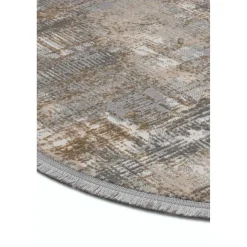 Pyöreä matto Linento Notta 1107 Ø100cm harmaa/beige