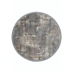 Pyöreä matto Linento Notta 1107 Ø100cm harmaa/beige