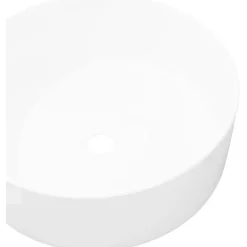 Pyöreä Pesuallas keraaminen Valkoinen 40x15 cm