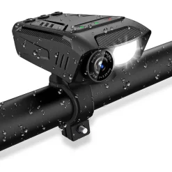 Pyöräkamera valolla ja torvella Nedis CCAM100BK Full HD