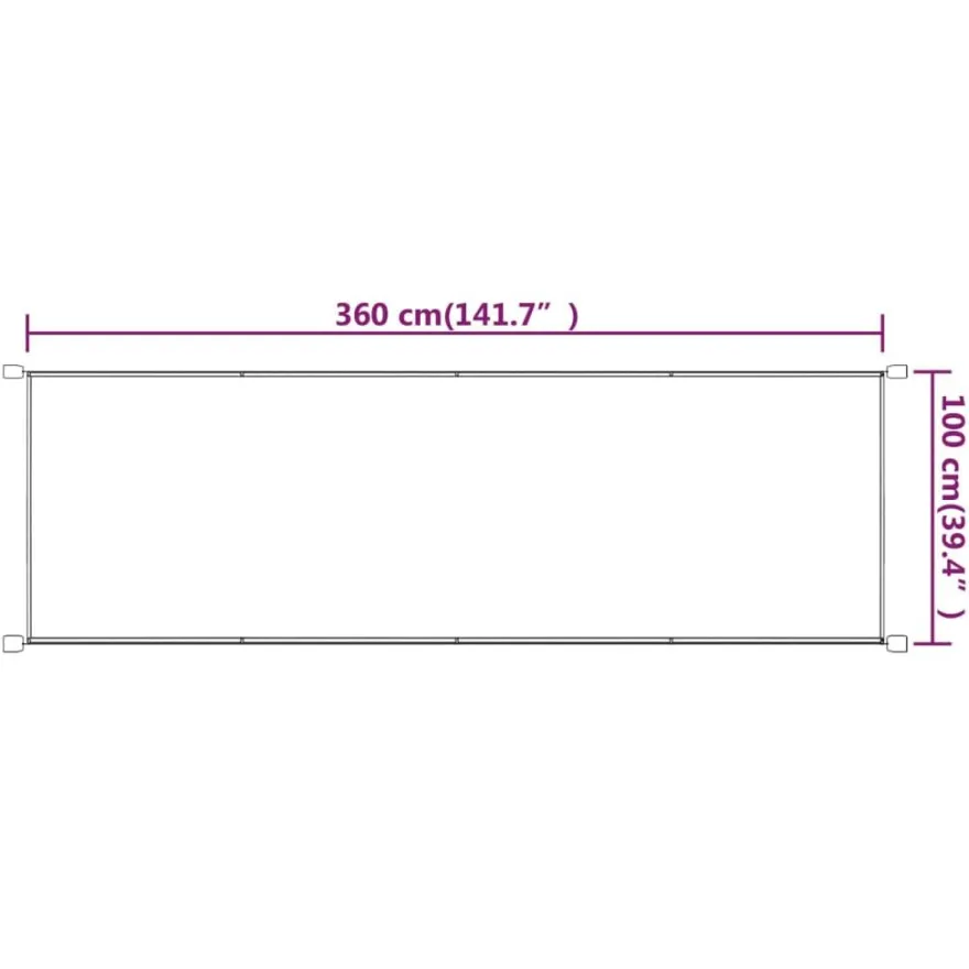 Pystymarkiisi 60-300 x 270-420cm, Oxford-kangas, eri kokoja ja värejä