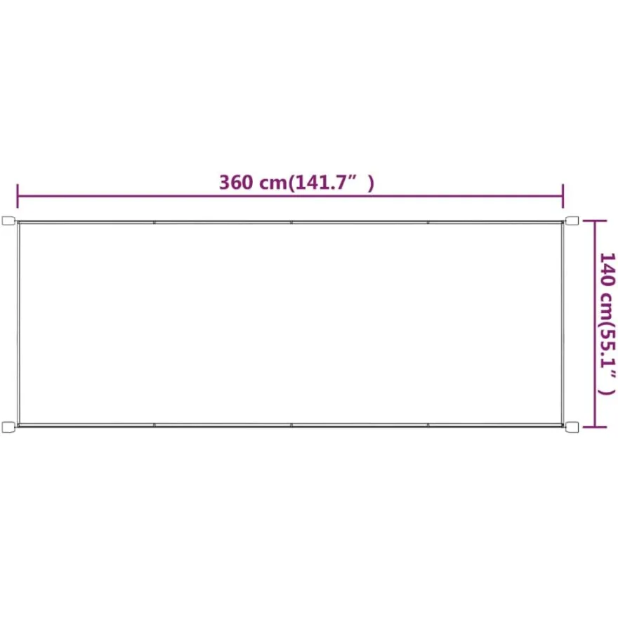 Pystymarkiisi 60-300 x 270-420cm, Oxford-kangas, eri kokoja ja värejä