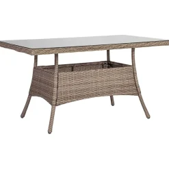 Pöytä Home4you Toscana, 140x80cm, harmaanbeige
