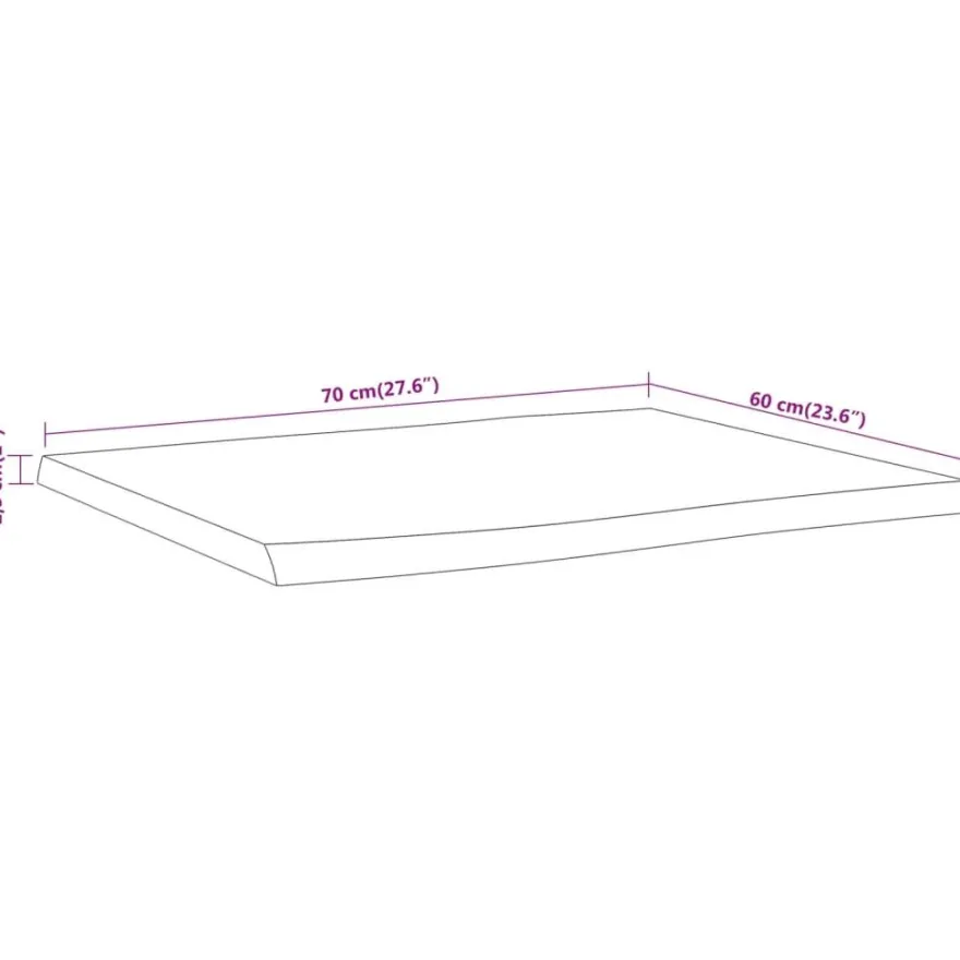 Pöytälevy, elävä reuna, täysi mangopuu tai akasiapuu, eri värejä ja kokoja (36116)