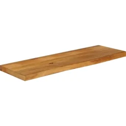 Pöytälevy elävä reuna 120x40x2,5 cm täysi mangopuu (70542)