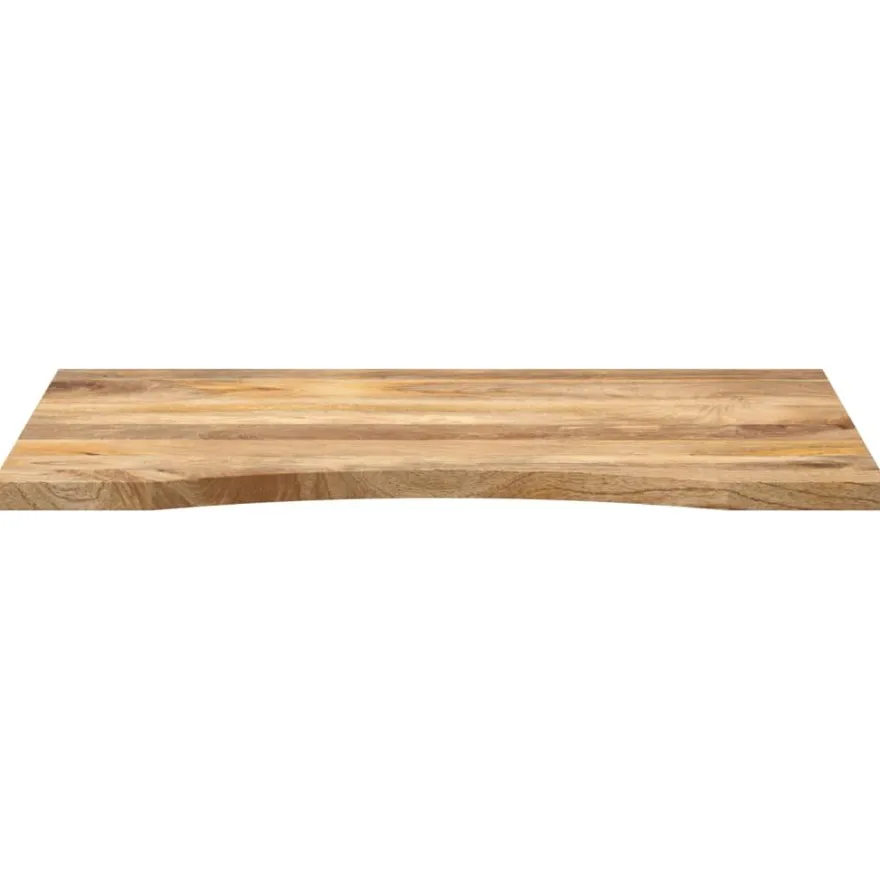 Pöytälevy kaarella 80x50x2,5 cm ovaali täysi karkea mangopuu (70192)