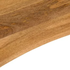 Pöytälevy kaarella 90x60x2,5 cm ovaali täysi karkea mangopuu (70215)