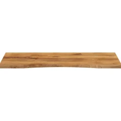 Pöytälevy kaarella 120x60x2,5 cm täysi karkea mangopuu (70218)