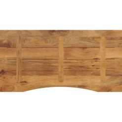 Pöytälevy kaarella 120x60x2,5 cm täysi karkea mangopuu (70218)