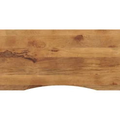 Pöytälevy kaarella 120x60x2,5 cm täysi karkea mangopuu (70218)