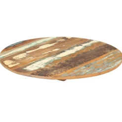 Pöytälevy Pyöreä 40 cm 15-16 mm täysi kierrätetty puu (86031)