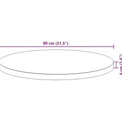 Pöytälevy täysi akasiapuu, neliö ja pyöreä, eri kokoja ja värejä (37975)