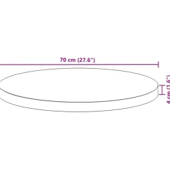 Pöytälevy täysi akasiapuu, neliö ja pyöreä, eri kokoja ja värejä (37975)