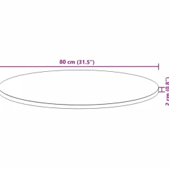 Pöytälevy täysi akasiapuu, neliö ja pyöreä, eri kokoja ja värejä (37975)