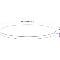Pöytälevy täysi akasiapuu, neliö ja pyöreä, eri kokoja ja värejä (37975)